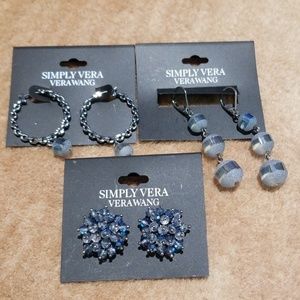 Simply vera wang earrings 3 pairs